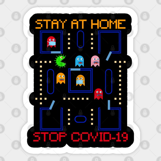 Stop Covid 19 Sticker by Aquarius